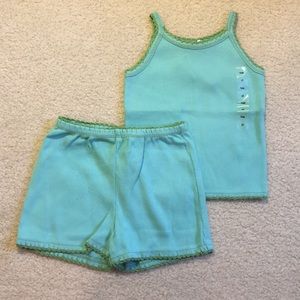 NWT baby Gap ribbed cotton camisole and shorts set